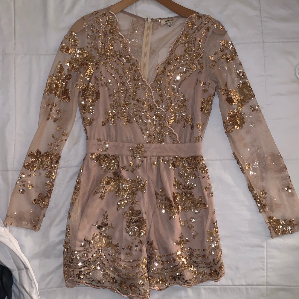 Long Sleeve Romper Dress